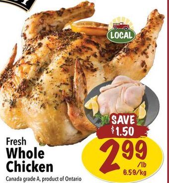 Farm Boy Fresh whole chicken offer