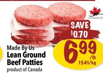 Farm Boy Made by us lean ground beef patties offer