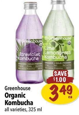 Farm Boy Greenhouse organic kombucha offer