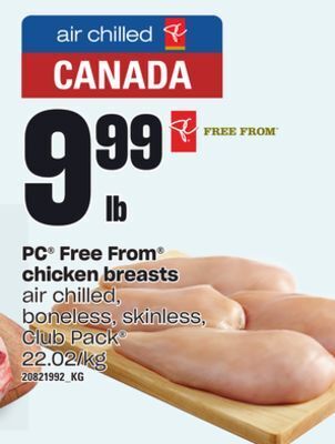 Zehrs Markets Pc® free from® chicken breasts offer