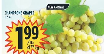 Marché Adonis Champagne grapes offer
