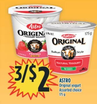 Marché Adonis Astro original yogurt offer