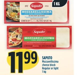 Marché Adonis Saputo mozzarellissima cheese block offer