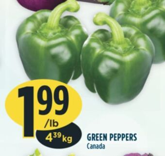 Marché Adonis Green peppers offer