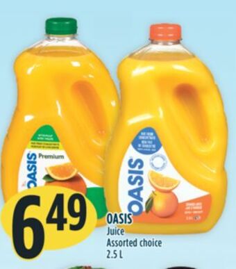Marché Adonis Oasis juice offer