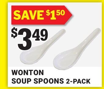 M & M Food Market Wonton soup spoons 2-pack offer
