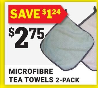 M & M Food Market Microfibre tea towels 2-pack offer