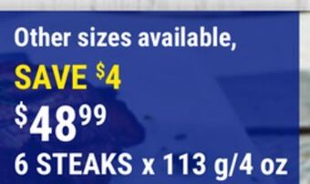 M & M Food Market Bacon wrapped beef filet mignons offer