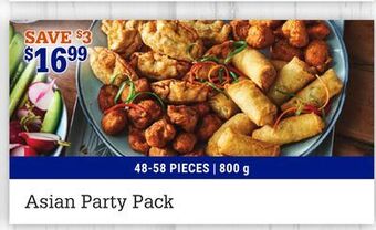 M & M Food Market Asian party pack offer