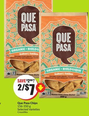 FreshCo Que pasa chips 156-350 g selected varieties offer