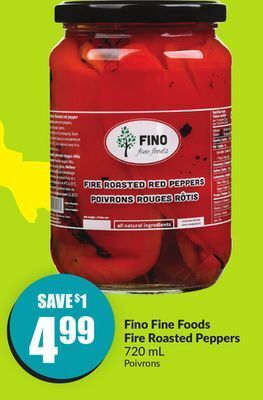 FreshCo Fino fine foods fire roasted peppers 720 ml offer