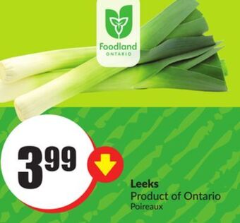 FreshCo Leeks product of ontario offer