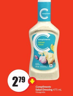 Chalo FreshCo Compliments salad dressing 475 ml offer