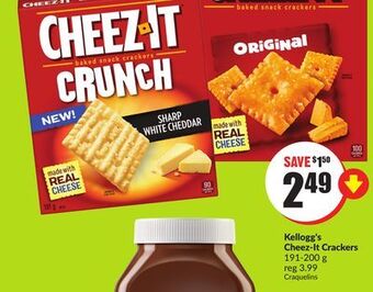 Chalo FreshCo Kellogg's cheez-it crackers 191-200 g offer