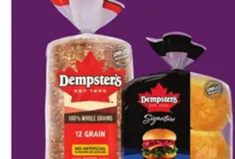 Chalo FreshCo Dempster's whole grain bread 600 g or signature buns 6-8 pk offer