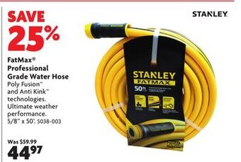 Home Hardware Professional grade water hose offer