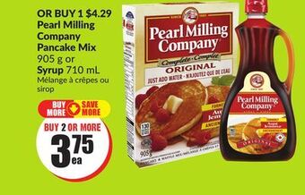 Chalo FreshCo Pearl milling company pancake mix 905 g or syrup 710 ml offer