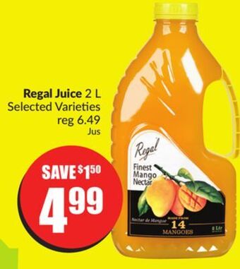 Chalo FreshCo Regal juice 2 l selected varieties offer