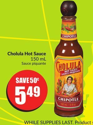 Chalo FreshCo Cholula hot sauce 150 ml offer