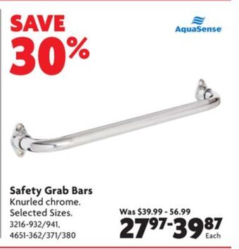 Home Hardware Safety grab bars offer