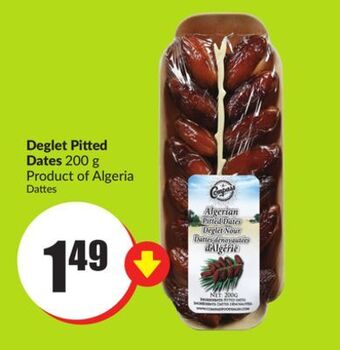 Chalo FreshCo Deglet pitted dates 200 g product of algeria offer