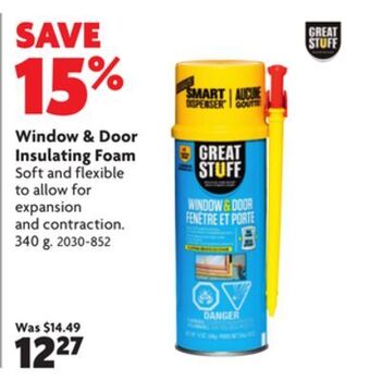 Home Hardware Window & door insulating foam offer