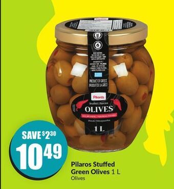 Chalo FreshCo Pilaros stuffed green olives 1 l offer