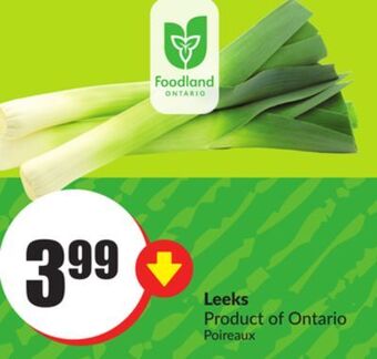 Chalo FreshCo Leeks product of ontario offer