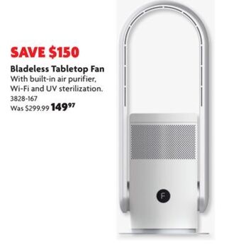 Home Hardware Bladeless tabletop fan offer