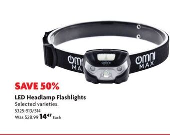 Home Hardware Led headlamp flashlights offer