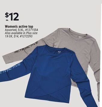Giant Tiger Women's active top offer