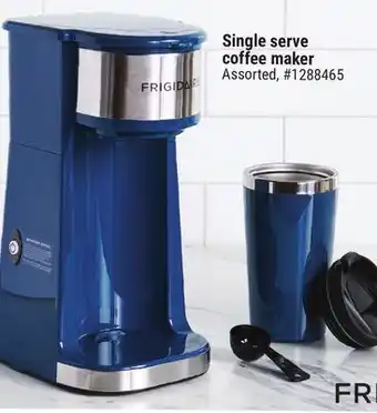 Giant Tiger Frigidaire single serve coffee maker offer