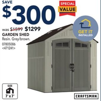 RONA Garden shed offer