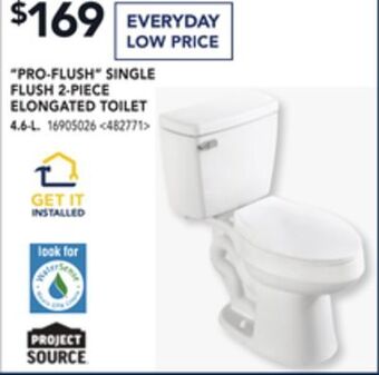 RONA Project source pro-flush single flush 2-piece elongated toilet 4.6-l offer