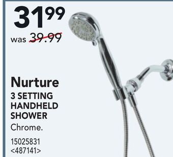 RONA Moen nurture 3 setting handheld shower offer