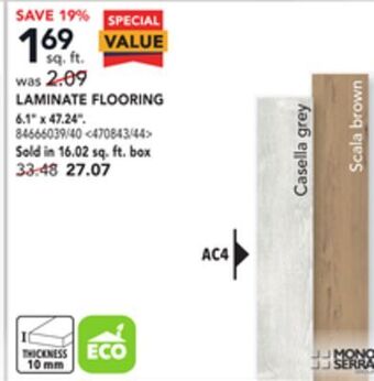 RONA Mono serra laminate flooring 6.1 x 47.24 offer