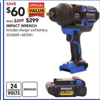 RONA Kobalt impact wrench offer