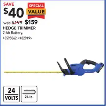 RONA Kobalt hedge trimmer offer