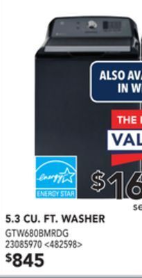 RONA 5.3 cu. ft. washer offer