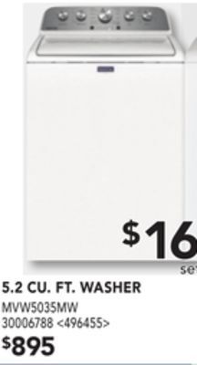 RONA 5.2 cu ft. washer offer