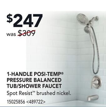 RONA 1-handle posi-temp® pressure balanced tub/shower faucet offer