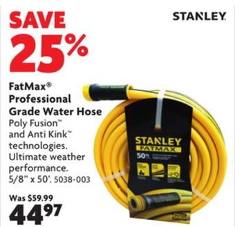Home Hardware Fatmax® professional grade water hose offer