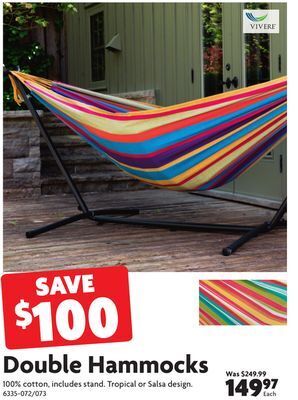 Home Hardware Double hammocks offer