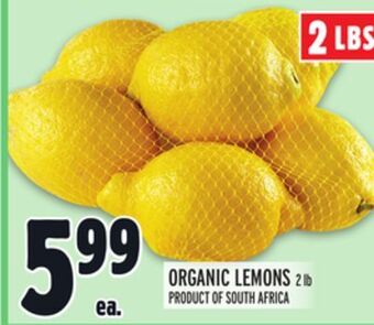 Metro Organic lemons offer