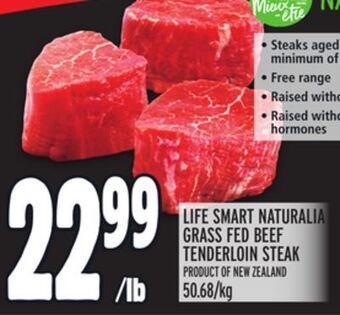Metro Life smart naturalia grass fed beef tenderloin steak offer