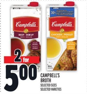 Metro Campbell's broth offer