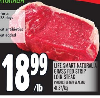 Metro Life smart naturalia grass fed strip loin steak offer