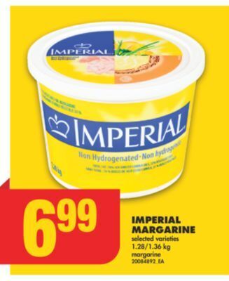 No Frills Imperial margarine, 1.28/1.36 kg offer