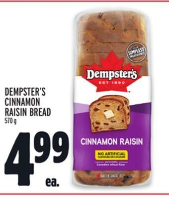 Metro Dempster's cinnamon raisin bread offer