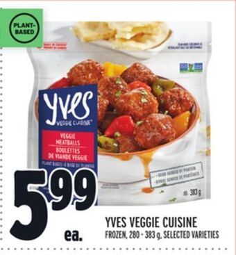 Metro Yves veggie cuisine offer